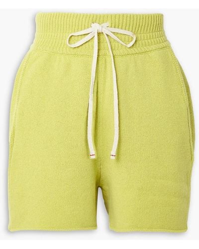 Les Tien Yacht Cashmere Shorts - Yellow