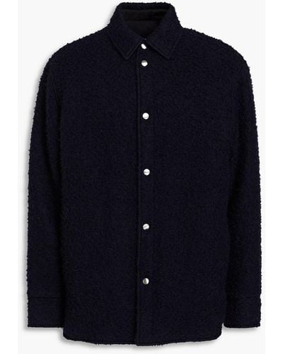 Jil Sander Wool-blend Overshirt - Blue
