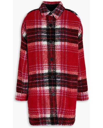 IRO Checked Flannel Jacket - Red