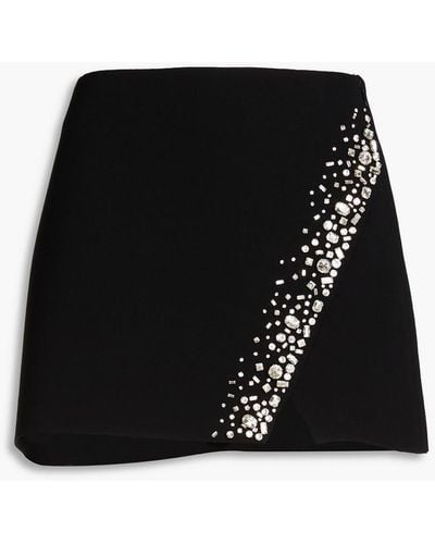 A.L.C. Dylan Crystal-embellished Crepe Mini Skirt - Black