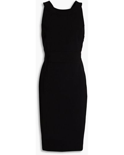 Boutique Moschino Cutout Crepe Dress - Black
