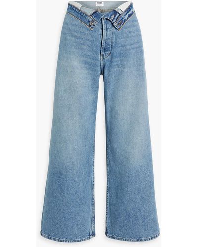 EB DENIM Madison High-rise Wide-leg Jeans - Blue