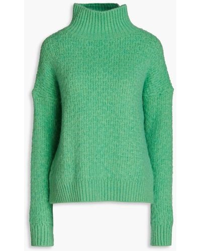 Maje Knitted Turleneck Jumper - Green