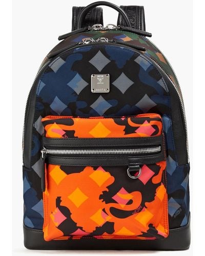 MCM Printed Shell Backpack - Orange