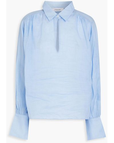 FRAME Ramie Shirt - Blue