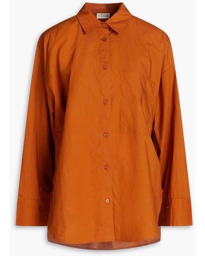 By Malene Birger Cotton-poplin Shirt - Orange