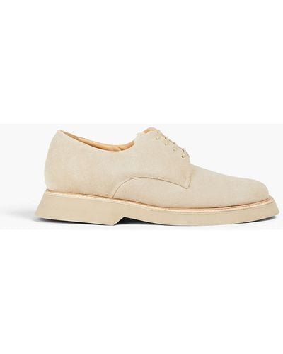Jacquemus Carre Suede Derby Shoes - White