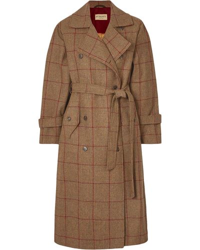 James Purdey & Sons Checked Wool-tweed Trench Coat - Brown