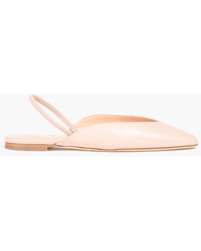 Rupert Sanderson Fal Leather Slingback Flats - Pink