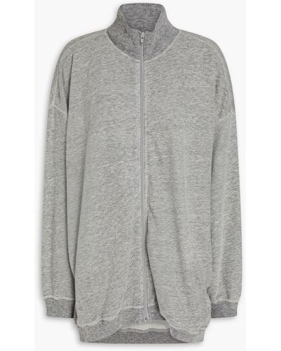 American Vintage Plomer meliertes sweatshirt aus einer baumwollmischung - Grau
