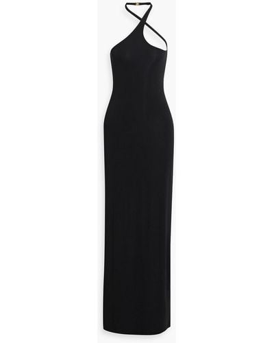 Nili Lotan Ette Cutout Jersey Maxi Dress - Black