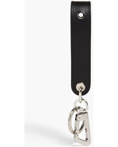 Montblanc Texutred-leather Keychain - Black