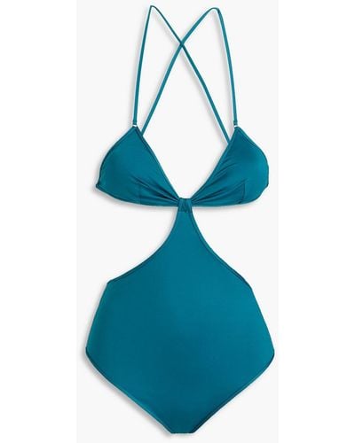 Zimmermann Cutout Swimsuit - Blue