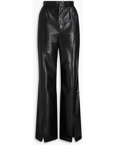 Nanushka Sasha Okobor Straight-leg Trousers - Black