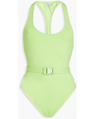 Melissa Odabash Nevis Belted Swimsuit - Green