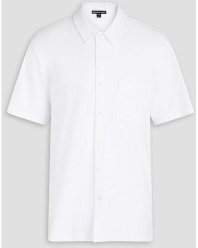 James Perse Hemd aus baumwoll-jersey - Weiß