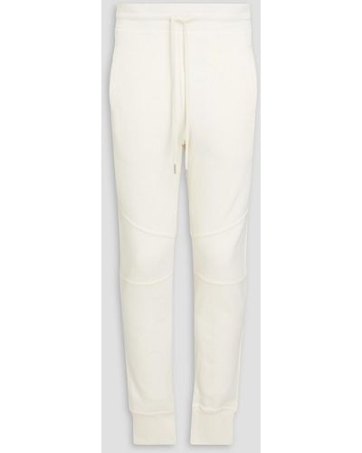 John Elliott Escobar sporthose mit schmalem bein aus baumwollfrottee - Weiß