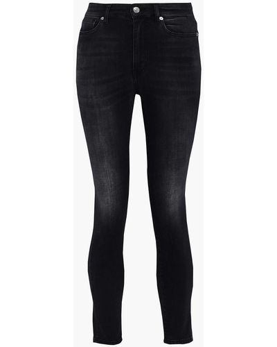 IRO Tracck hoch sitzende jeans mit schmalem bein - Schwarz