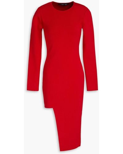 Zeynep Arcay Asymmetric Stretch-knit Dress - Red