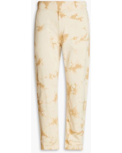 Rag & Bone Tie-dyed French Cotton-terry Sweatpants - Natural