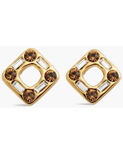 Marni Gold-plated Crystal Earrings - Metallic