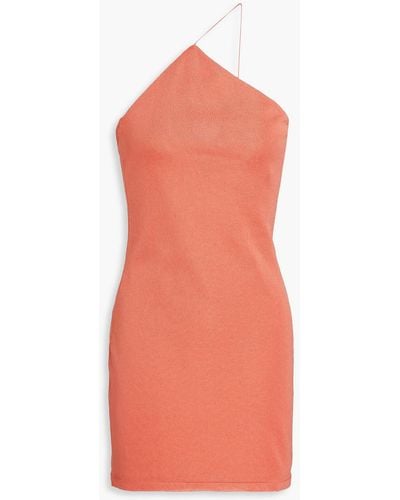 GAUGE81 One-shoulder Knitted Mini Dress - Orange