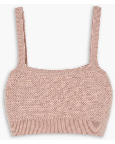 arch4 Imperial Cropped Cashmere Camisole - Pink