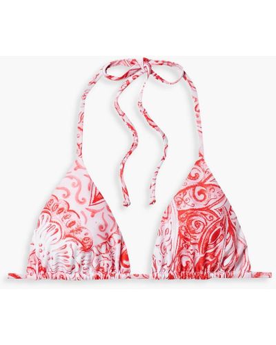 Mara Hoffman Rae triangel-bikini-oberteil mit print - Rot