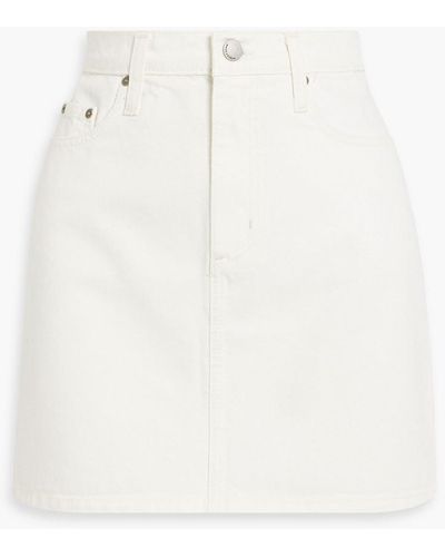 Nobody Denim Piper Denim Mini Skirt - White