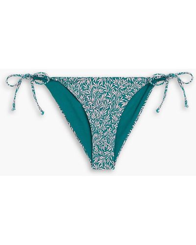 Onia Kate tief sitzendes bikini-höschen mit liberty-print - Blau