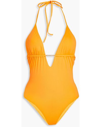 Melissa Odabash Casa Blanca Cutout Swimsuit - Orange