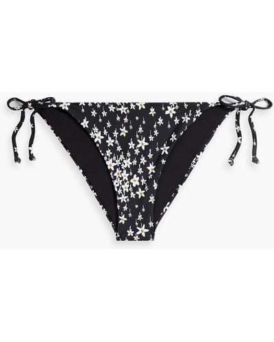 Onia Kate Liberty-print Low-rise Bikini Briefs - Black