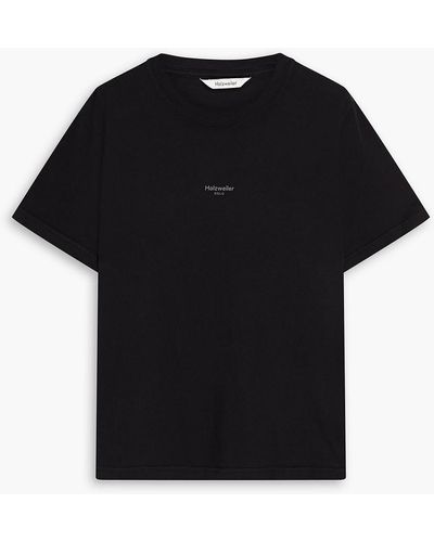 Holzweiler Penny Oslo Cotton-jersey T-shirt - Black