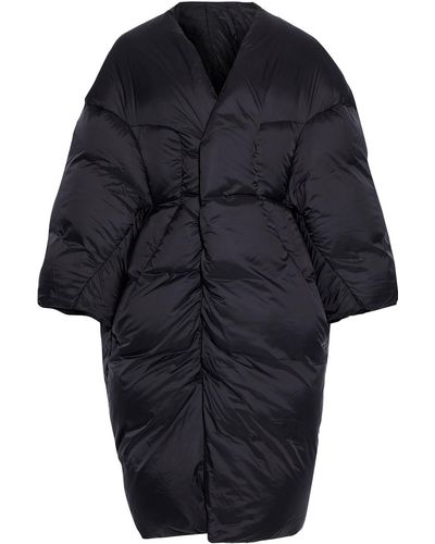 Rick Owens Cj Quilted Shell Down Coat - Black