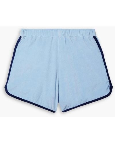 Lisa Marie Fernandez Cotton-blend Terry Shorts - Blue