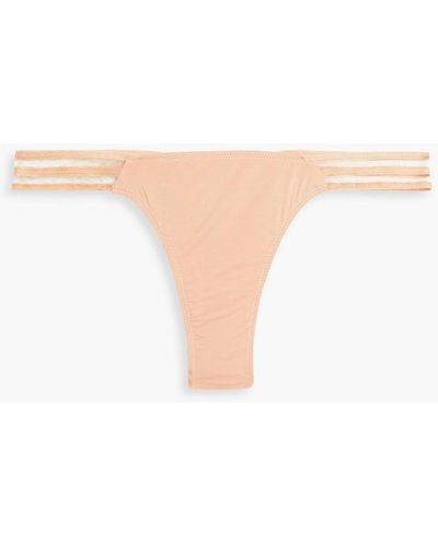 Cosabella Tempo Stretch-tm Low-rise Thong - White