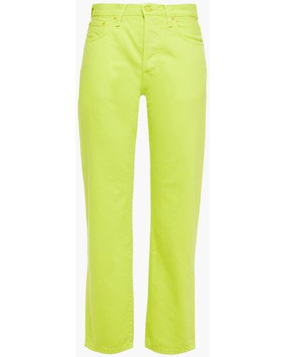 Acne Studios Hoch sitzende jeans mit geradem bein - Grün