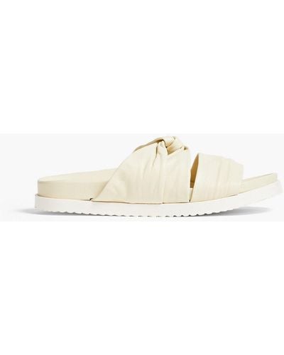 3.1 Phillip Lim Twisted Leather Sandals - White