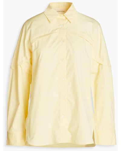 Loulou Studio Alnon Cotton-poplin Shirt - Yellow