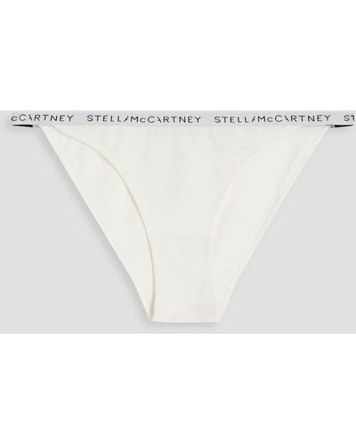 Stella McCartney Tief sitzendes höschen aus jersey aus stretch-baumwolle - Weiß