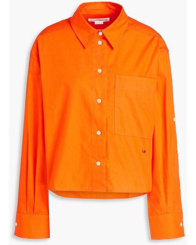 Victoria Beckham Cotton-poplin Shirt - Orange