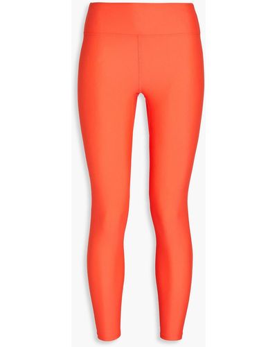 Heroine Sport Cropped Stretch-jersey leggings - Orange