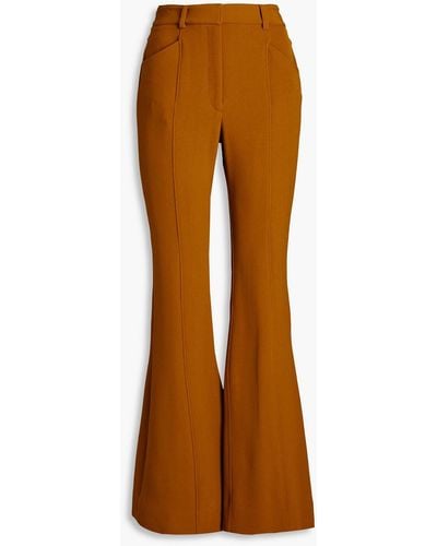 Proenza Schouler Stretch-crepe Flared Pants - Brown