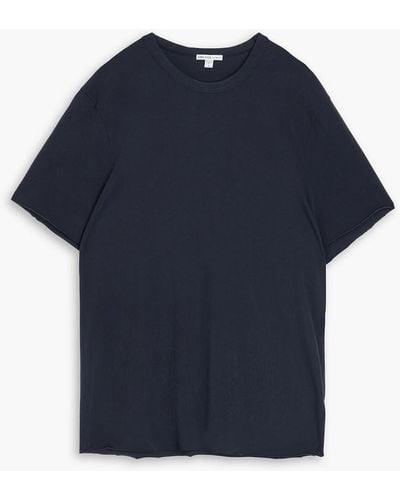 James Perse Cotton-blend Jersey T-shirt - Blue