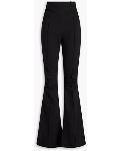 Jacquemus Merria Stretch-wool Flared Trousers - Black