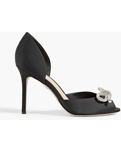 Veronica Beard Gadot Embellished Satin Court Shoes - Black
