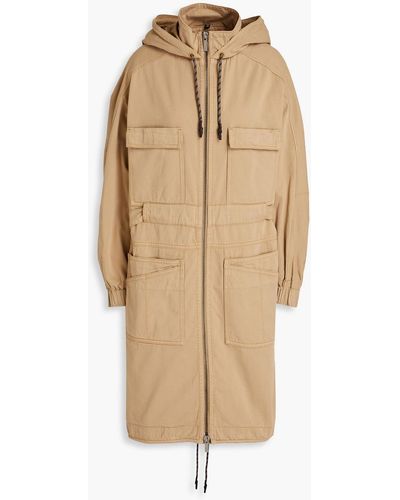 McQ Cotton-twill Hooded Parka - Natural