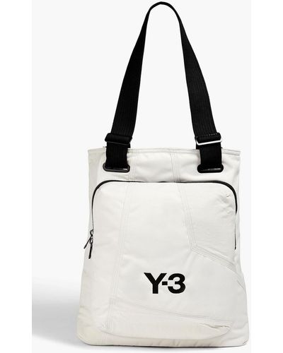 Y-3 Canvas And Shell Tote - White