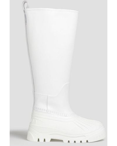 Axel Arigato Leather And Rubber Rain Boots - White