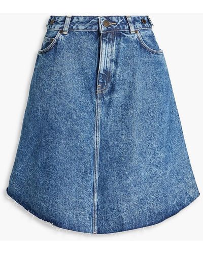 American Vintage Ivagood Denim Skirt - Blue